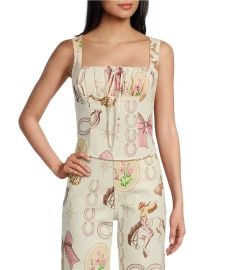 Bailey Rose Lets Rodeo Coordinating Corset Top at Dillards