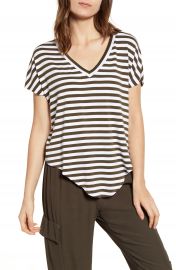 Bailey44 Ocelot V-Neck Stripe Top   Nordstrom at Nordstrom