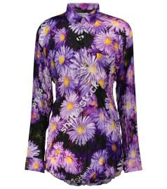 Balenciaga - Floral jacquard blouse at Mytheresa