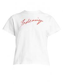 Balenciaga - Logo Script Tee at Saks Fifth Avenue