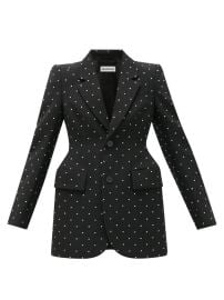 Balenciaga 37k Hourglass Crystal Embellished Wool Blazer Grailed at Grailed