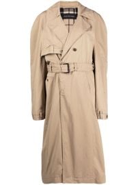 Balenciaga Belted Trench Coat - at Farfetch