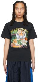 Balenciaga Black Year of The Tiger T Shirt at Ssense