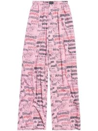 Balenciaga DIY Metal wide leg trousers at Farfetch