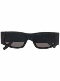 Balenciaga Eyewear LED Logo rectangle-frame Sunglasses - at Farfetch