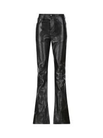 Balenciaga Flared Leather Pants at Cettire