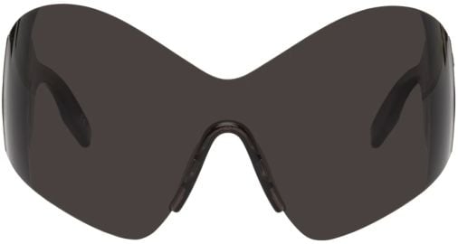 Balenciaga Gray Mask Butterfly Sunglasses at Ssense