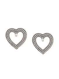 Balenciaga Heart Strass Earrings - Farfetch at Farfetch