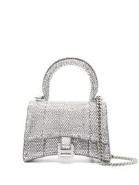 Balenciaga Hourglass crystal-embellished Mini Bag - at Farfetch