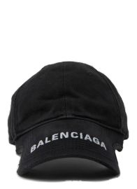 Balenciaga Log Embroidered Baseball Cap at Cettire