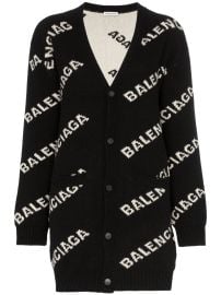 Balenciaga Logo Cardigan - at Farfetch