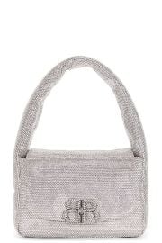 Balenciaga Monaco Small Sling Bag in Smoke Grey Strass FWRD at FWRD