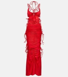 Balenciaga Patched Bikini cutout maxi dress at Mytheresa