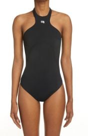 Balenciaga Sporty B Logo One-Piece Swimsuit at Nordstrom