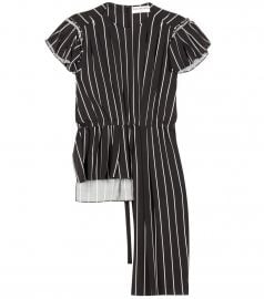 Balenciaga Stripe Frill Top at Mytheresa