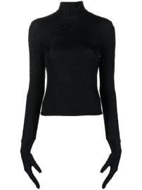 Balenciaga Turtleneck Glove Top - at Farfetch