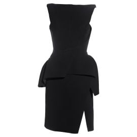 Balenciaga by Nicolas Ghesquire black structured cocktail dress fw 2008 at 1stDibs at 1st Dibs