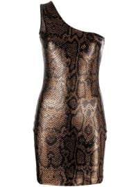 Balenciaga snakeskin-print Sequinned Mini Dress - at Farfetch