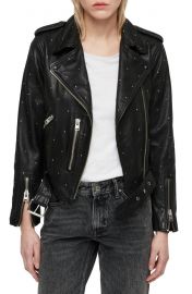 Balfern Studded Leather Biker Jacket at Nordstrom