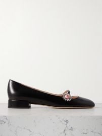 Ballerina 20 embellished leather flats at Net a Porter