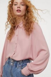 Balloon sleeve blouse at H&M