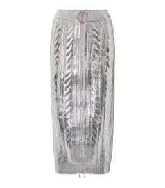 Balmain - Metallic midi skirt at Mytheresa