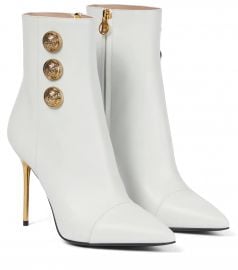 Balmain - Roni leather ankle boots at Mytheresa