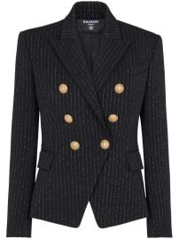 Balmain Chalk Stripe Blazer at Farfetch