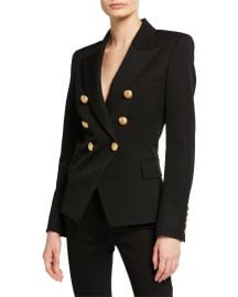 Balmain Classic Double-Breasted Blazer at Neiman Marcus