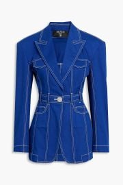 Balmain Cotton Blend Twill Blazer at The Outnet