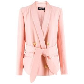 Balmain Crepe Double Breasted Blazer at 1st Dibs