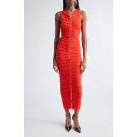 Balmain Crocodile Knit Midi Sweater Dress at Nordstrom