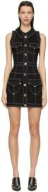 Balmain Denim Short Dress at SSENSE