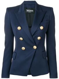 Balmain Double Breasted Blazer - Farfetch at Farfetch