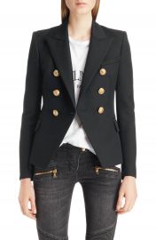 Balmain Double Breasted Wool Blazer   Nordstrom at Nordstrom