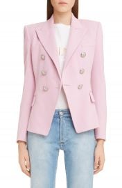 Balmain Double Breasted Wool Blazer   Nordstrom at Nordstrom