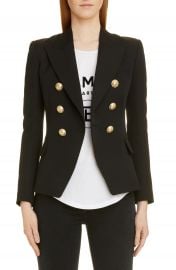 Balmain Double Breasted Wool Jacket   Nordstrom at Nordstrom