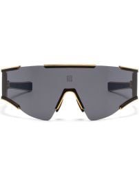 Balmain Eyewear Fleche oversized-frame Sunglasses Black at Farfetch