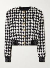 Balmain Houndstooth tweed jacket at Net a Porter