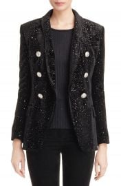 Balmain Milky Way Velour Blazer at Nordstrom