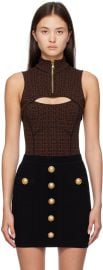 Balmain Monogram Bodysuit at ssense