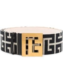 Balmain Monogram wide belt at Farfetch