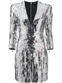 Balmain Sequin Embellished Mini Dress - Farfetch at Farfetch