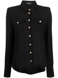 Balmain Silk Crepe De Chine Shirt - at Farfetch