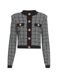 Balmain Tweed Crop Cardigan | Saks Fifth Avenue at Saks Fifth Avenue