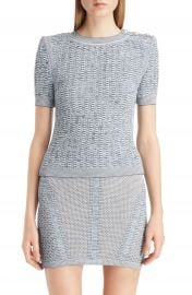 Balmain Tweed Effect Knit Sweater at Nordstrom