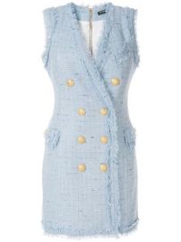 Balmain Tweed Mini Dress - Farfetch at Farfetch