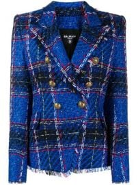 Balmain Tweed double-breasted Blazer - Farfetch at Farfetch