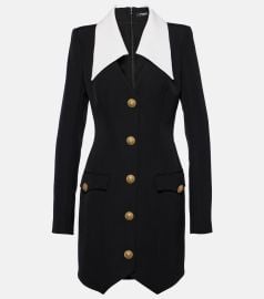 Balmain Virgin wool minidress at Mytheresa