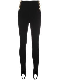 Balmain button-embellished Stirrup Leggings - Farfetch at Farfetch